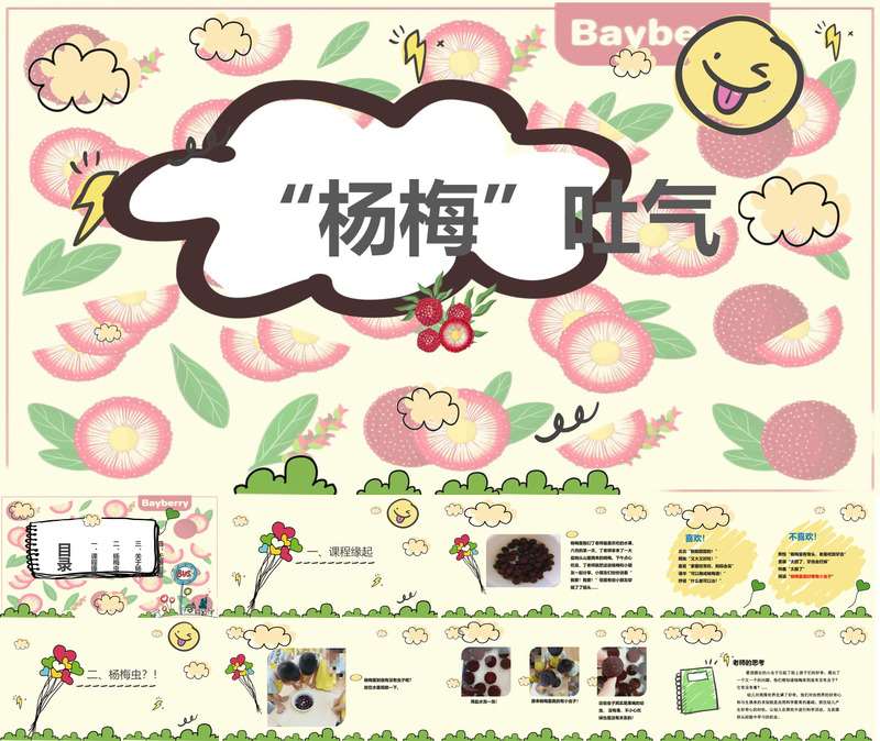 大班班本课程《杨梅吐气》28页