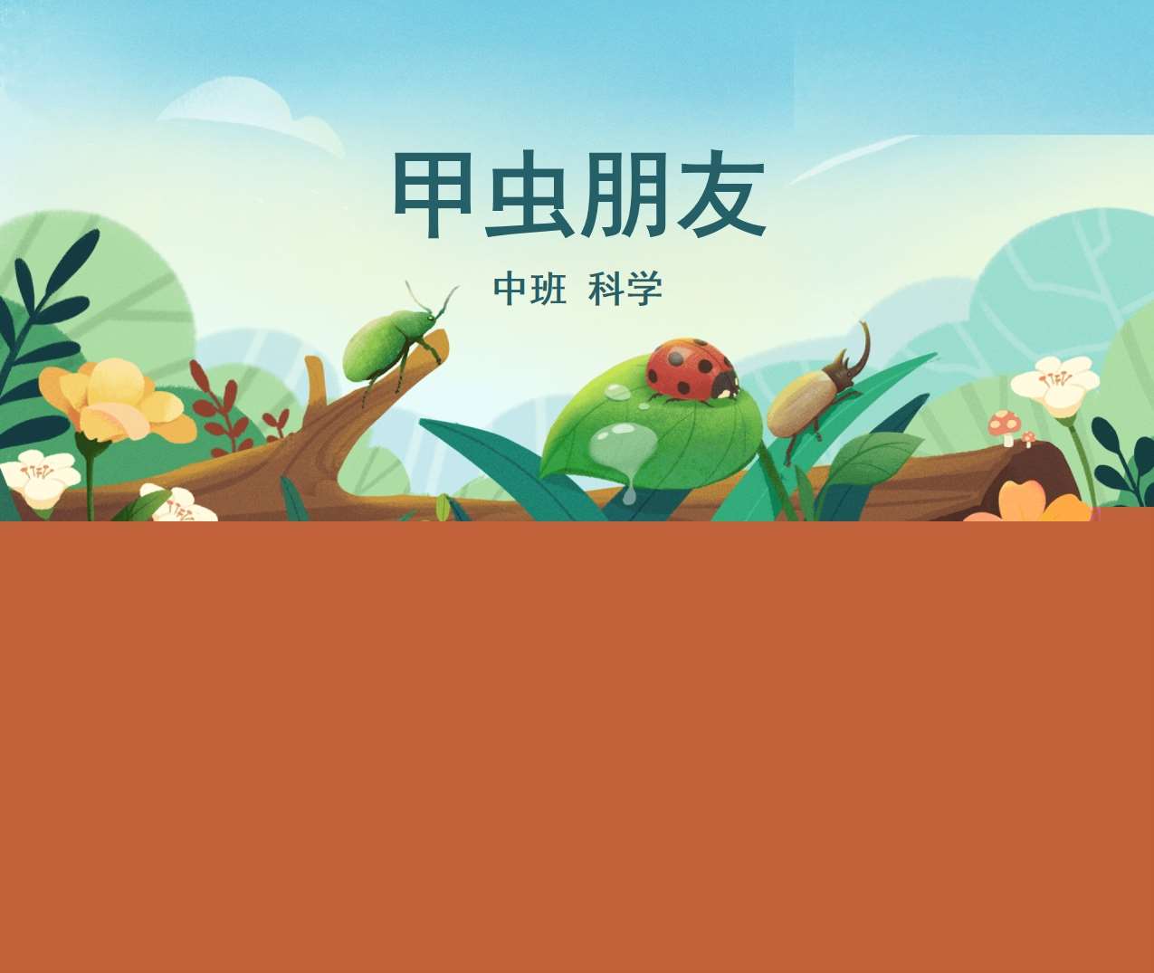 中班科学《甲虫朋友》PPT课件+教案