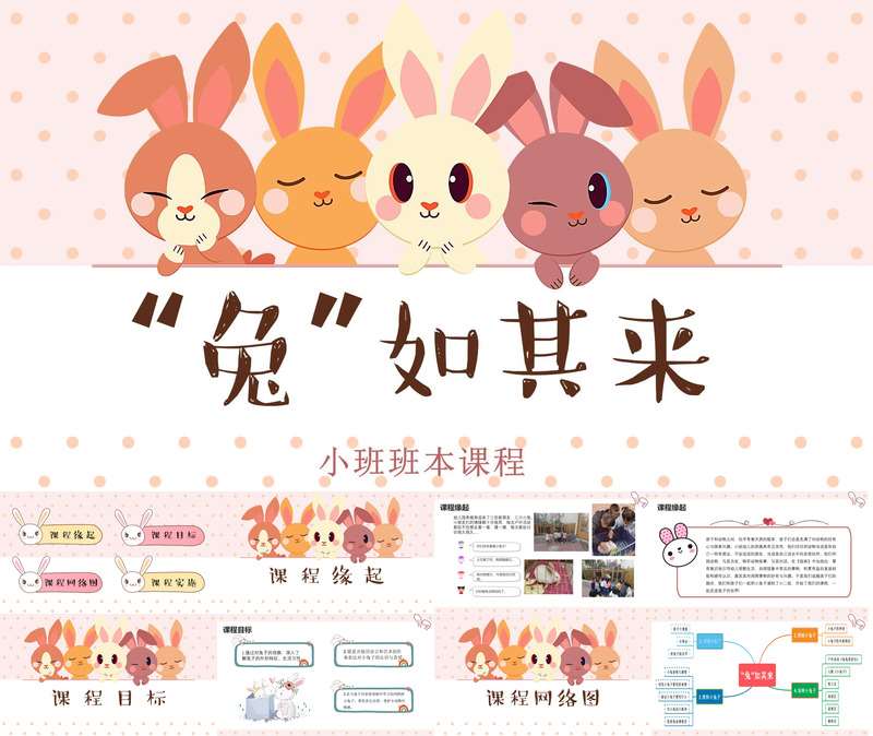 小班班本课程《兔如其来》36页