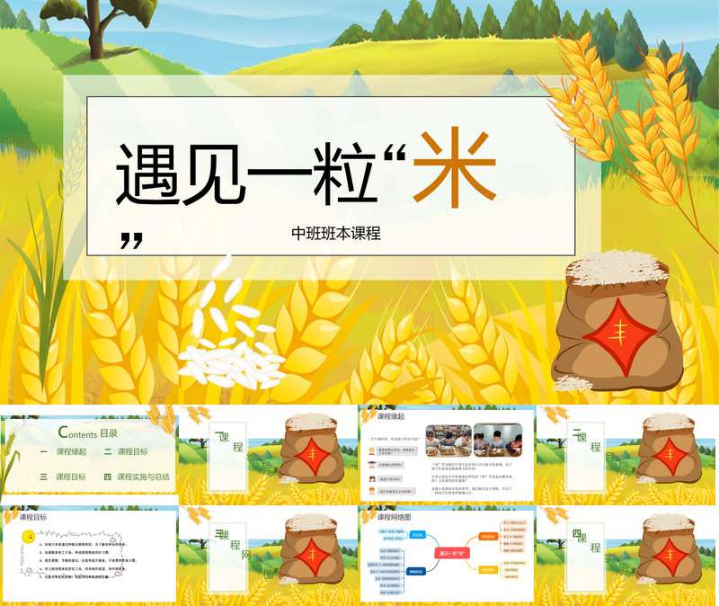 中班班本课程《遇见一粒米》33页