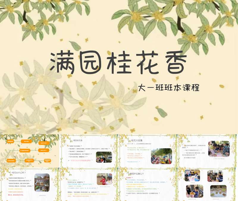 大班班本课程《满园桂花香》26页