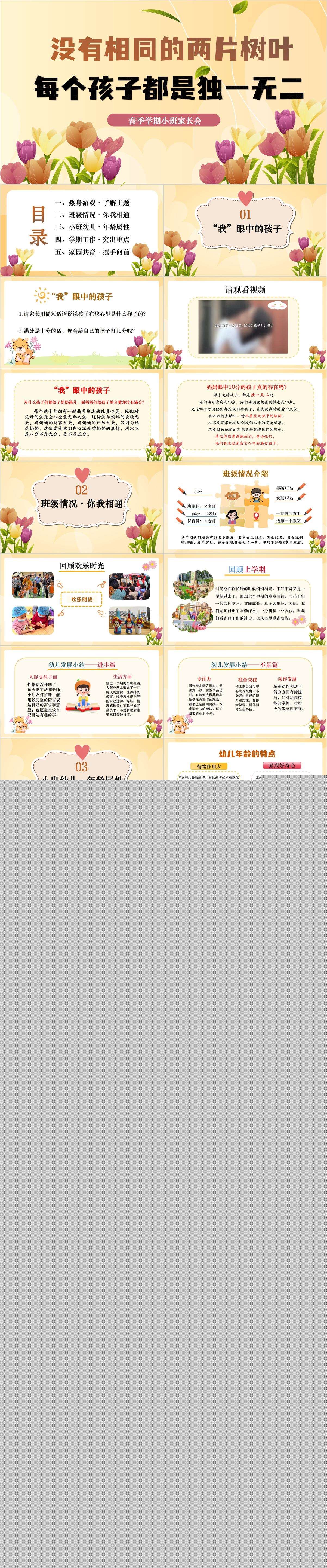 春季小班家长会每个孩子都是独一无二的课件1.jpg