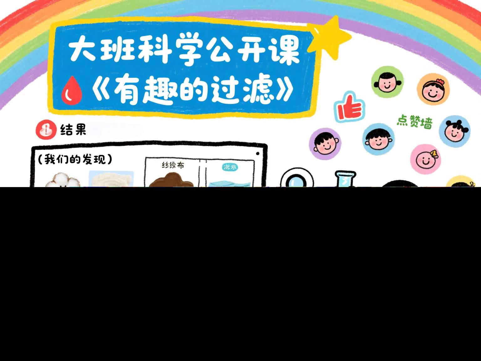 大班科学公开课《有趣的过滤》课堂实录+教案+PPT课件+短视频