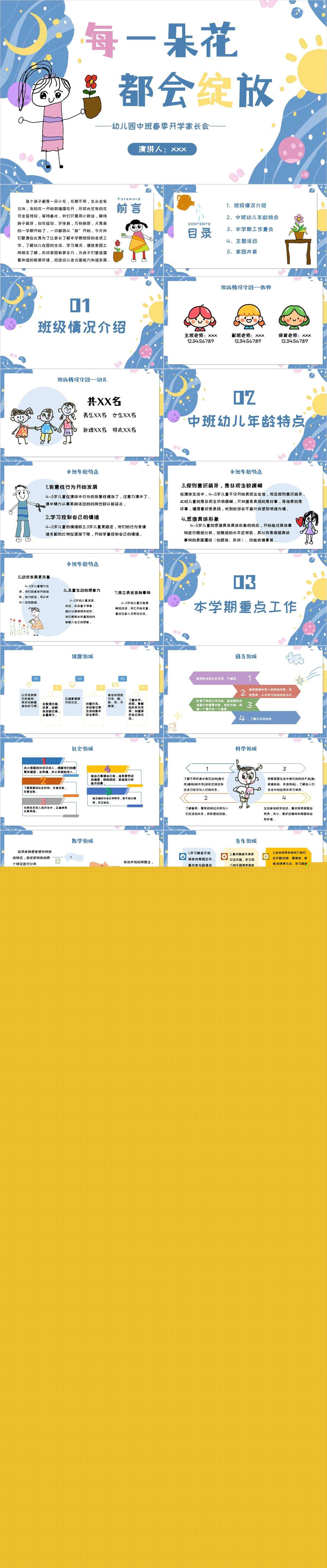 中班春季开学家长会每一朵花都会绽放ppt1.jpg