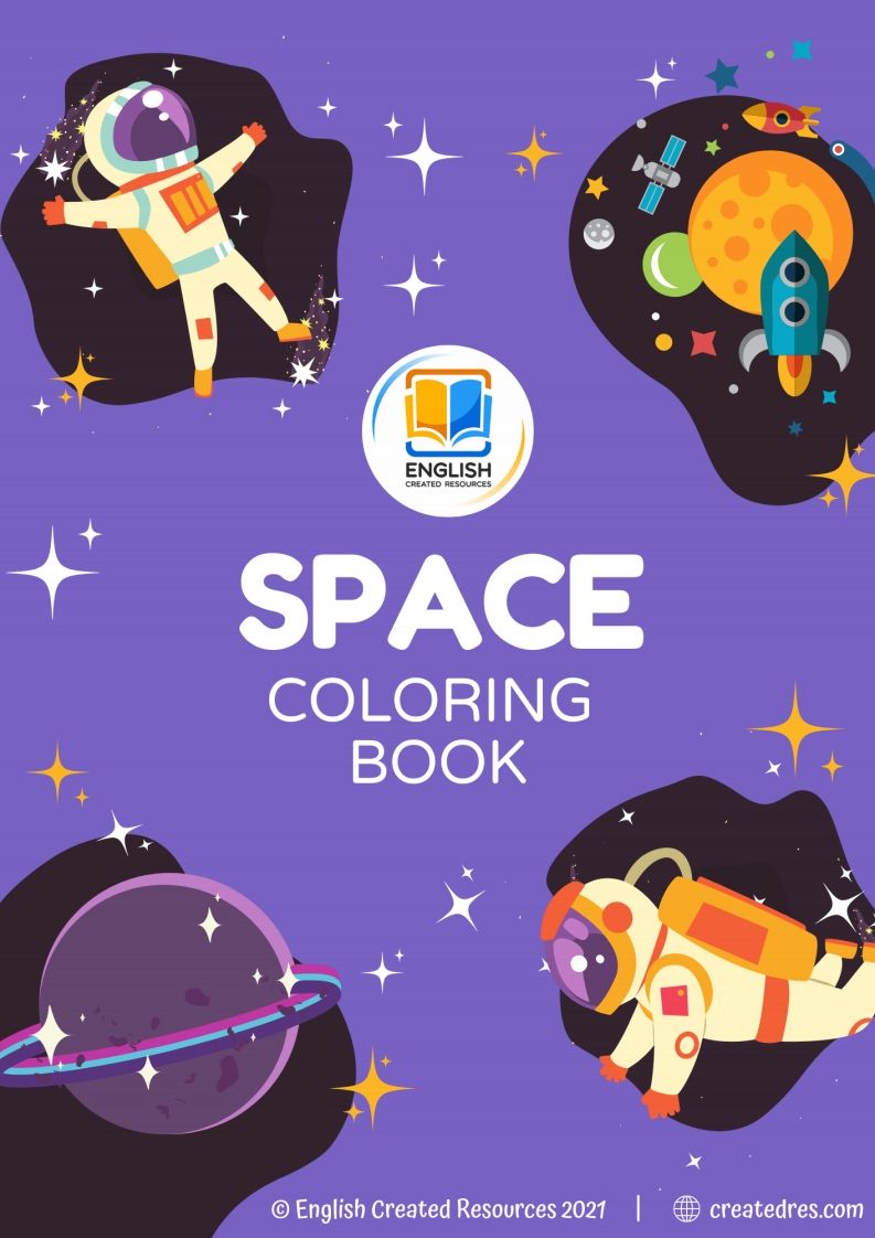 【英语】SpaceColoringBookCopyright2021EnglishCreatedResources