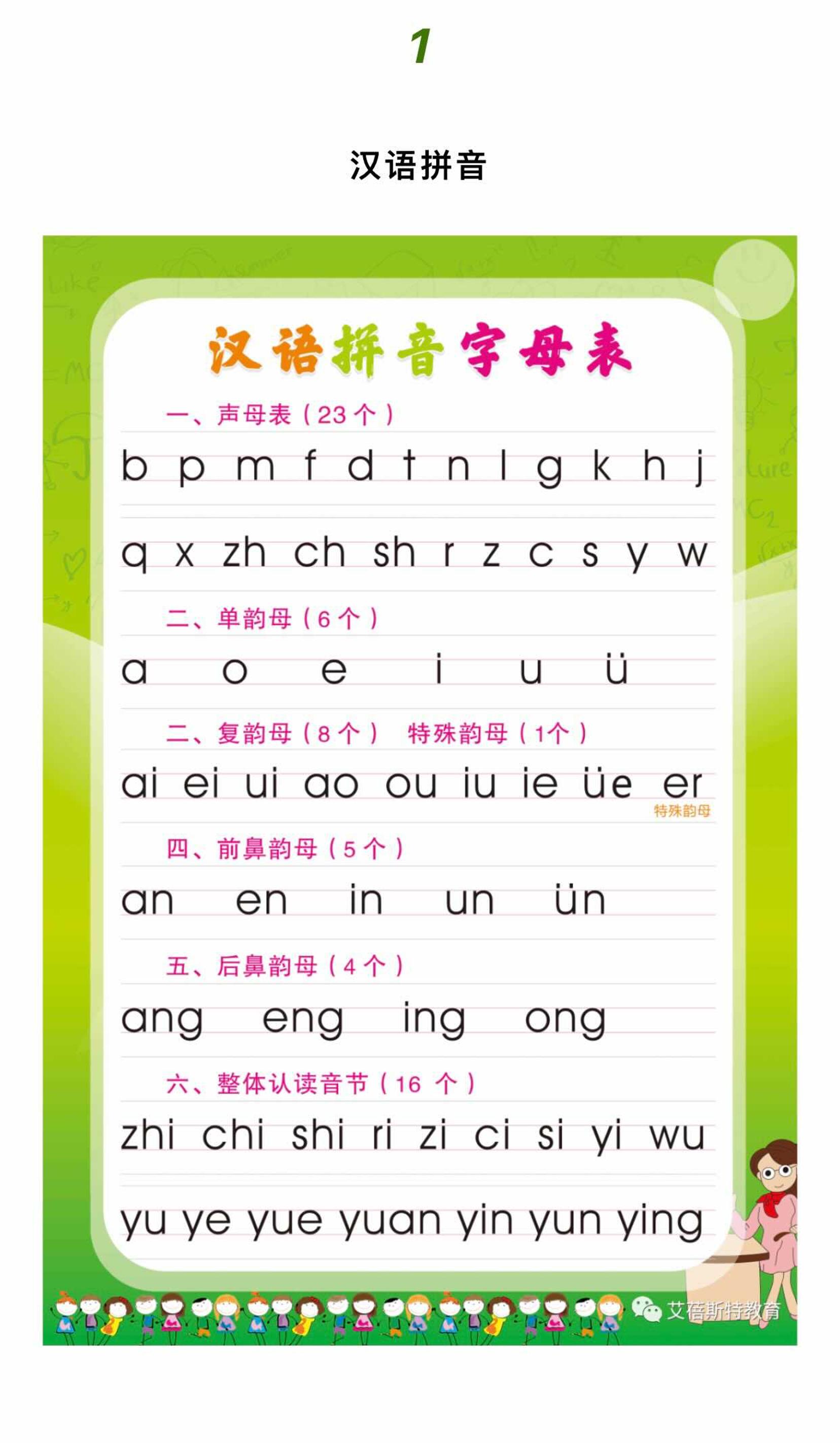 幼小衔接语文拼音拼读