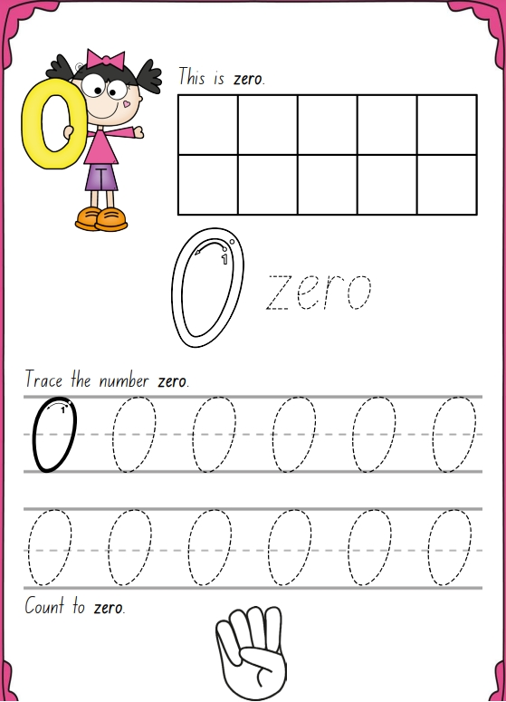 62页打包！数字描红0-30书写，幼儿卡通，电子版PDF可打印【超高质量】