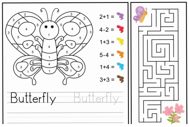 6页打包！加减法计算填色画_2，电子版PDF可打印【超高质量】