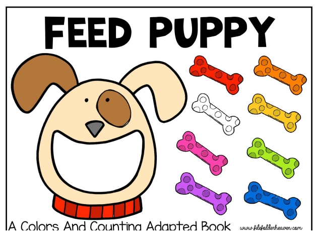 17页打包！puppy adapted-小狗吃骨头  亲子安静书游戏教材，电子版PDF可打印【超高质量】