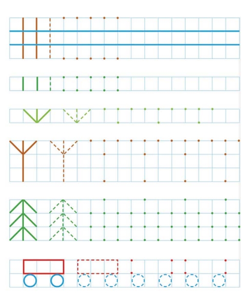 31页打包！图形绘制练习图集-精细控笔练习 亲子精细控笔游戏，电子版PDF可打印【超高质量】