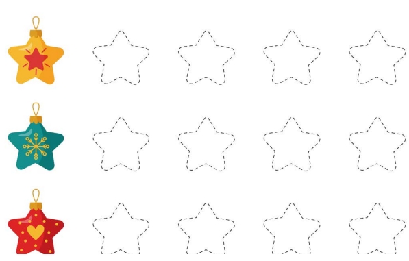 11页打包！图形曲线绘制练习_4  亲子控笔描红线条图形认知游戏，电子版PDF可打印【超高质量】