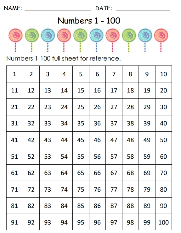 6页打包！1-100丢失的数字专题素材包2  数学启蒙教材 数学亲子游戏，电子版PDF可打印【超高质量】