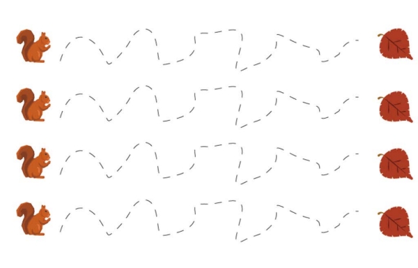 12页打包！儿童运笔练习册15  亲子控笔描红线条图形认知游戏，电子版PDF可打印【超高质量】