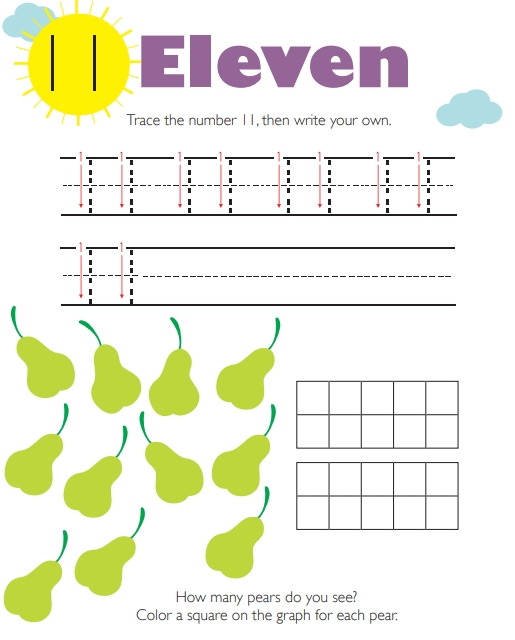 31页打包！两位数11-19的认知（31页）  亲子互动数字游戏，电子版PDF可打印【超高质量】