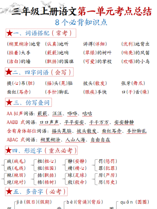 三年级上册修改病句专项训练