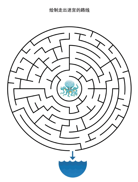 15页打包！绘制走出迷宫的路线， 复杂迷宫 亲子游戏，电子版PDF可打印【超高质量】