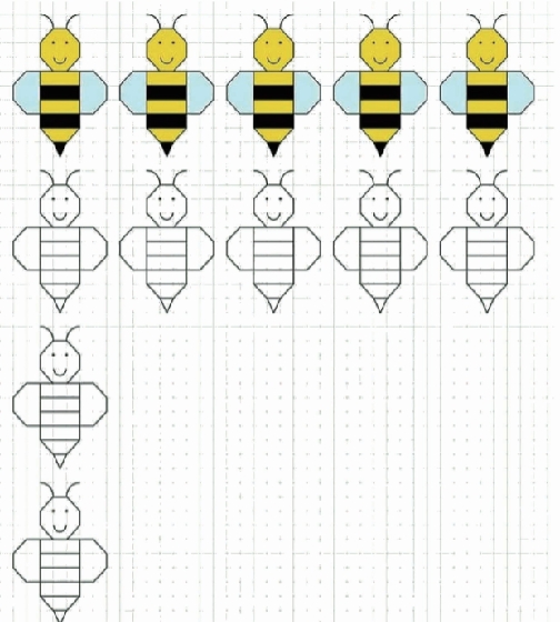 18页打包！在单元格内绘制图画并填色，电子版PDF可打印【超高质量】