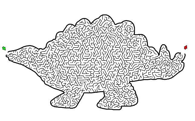 600页打包！Tough Dinosaur Mazes (Ages 9+)， 简单迷宫 亲子游戏，电子版PDF可打印【超高质量】