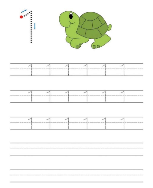 10页打包！数字1-10书写练习_4  幼儿园数学启蒙教材，电子版PDF可打印【超高质量】