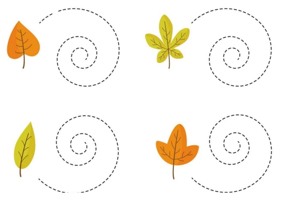 14页打包！图形曲线绘制练习_3共  亲子控笔描红线条图形认知游戏，电子版PDF可打印【超高质量】