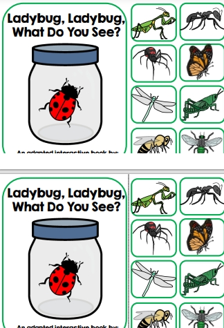 15页打包！LadybugLadybugWhatDoYouSeeAdaptedInteractiveBook 亲子安静书游戏教材，电子版PDF可打印【超高质量】