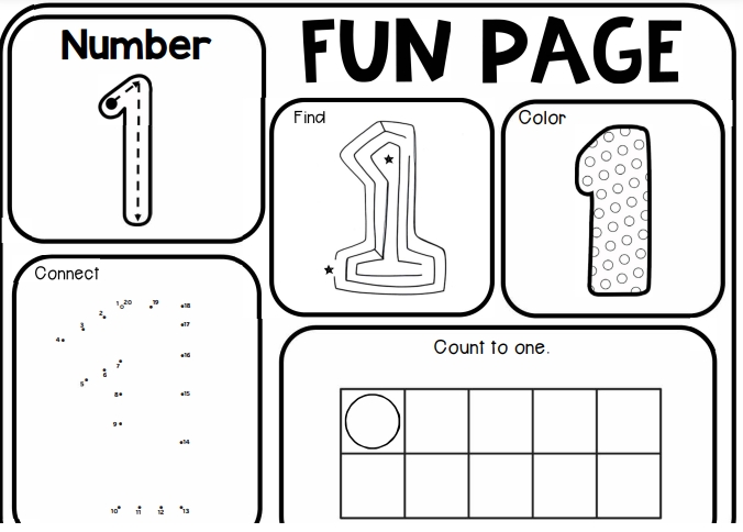 20页打包！数字书写+连线+迷宫+涂色+十阵格，幼儿数感培养训练，电子版PDF可打印【超高质量】