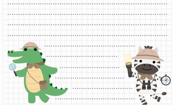 16页打包！图形曲线绘制练习图册3  亲子控笔描红线条图形认知游戏，电子版PDF可打印【超高质量】