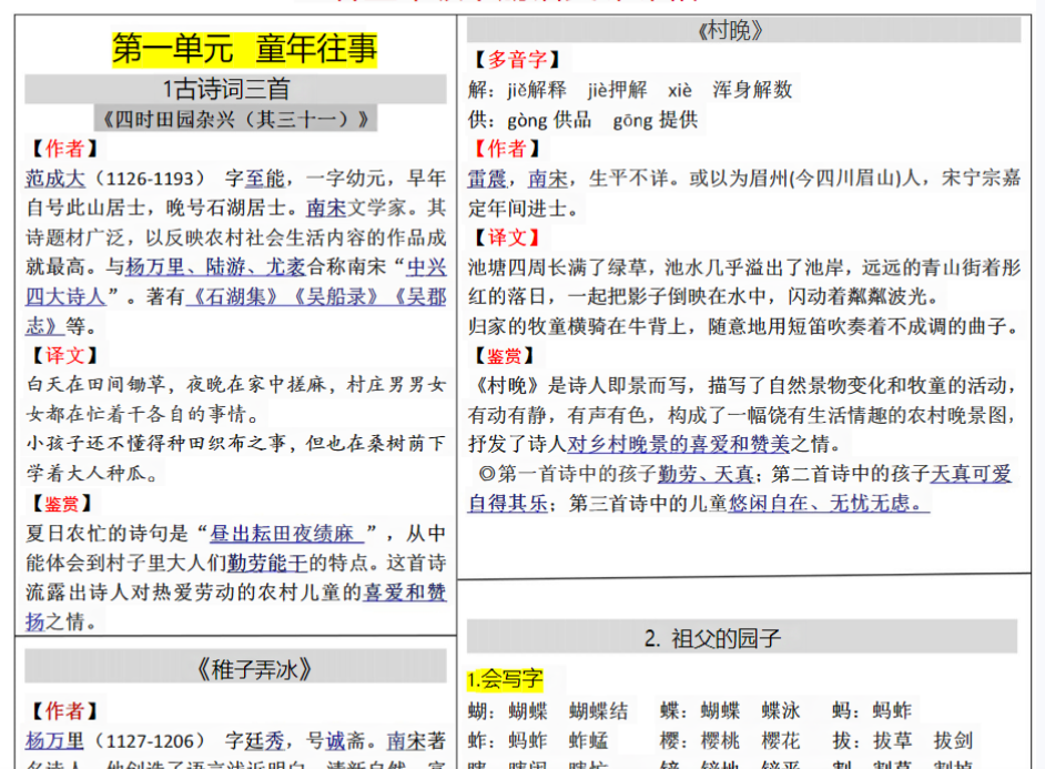 7页五下语文：习字格+方格+章法练习 字帖