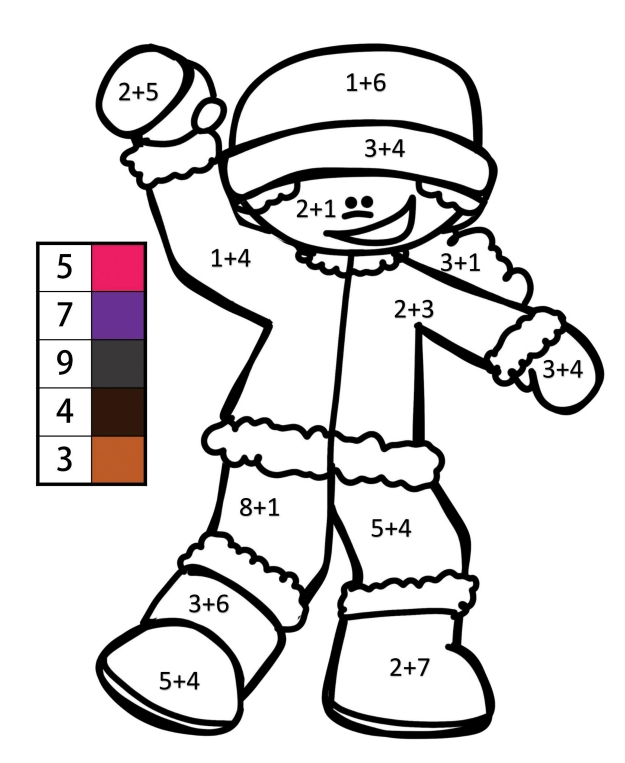 6页打包！计算并填色_2，电子版PDF打印【超高质量】