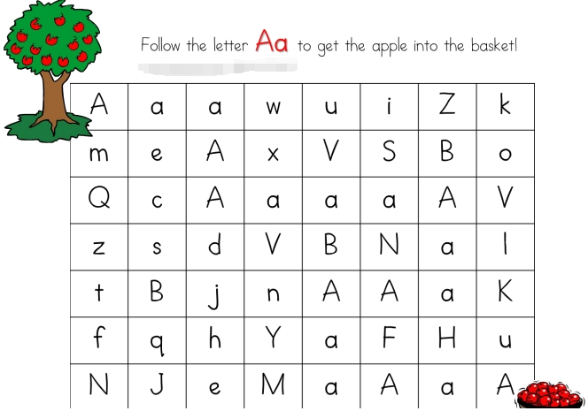 26页打包！3-5_letter_maze，字母路径迷宫，电子版PDF打印【超高质量】