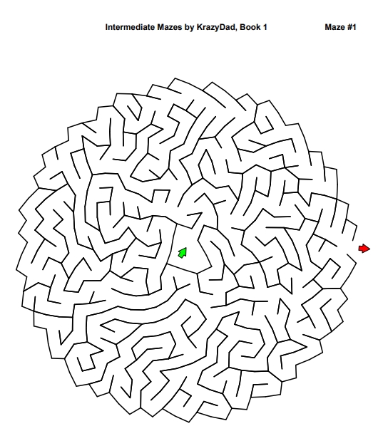1000页打包！Intermediate Mazes (Ages 6-8)，复杂迷宫 亲子游戏，电子版PDF可打印【超高质量】