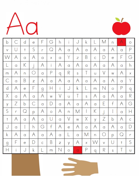 26页打包！穿过由大小写字母组成的迷宫，专注力训练  逻辑迷宫，电子版PDF可打印【超高质量】