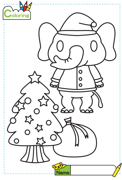 12页打包！圣诞节主题涂色，电子版PDF可打印【超高质量】