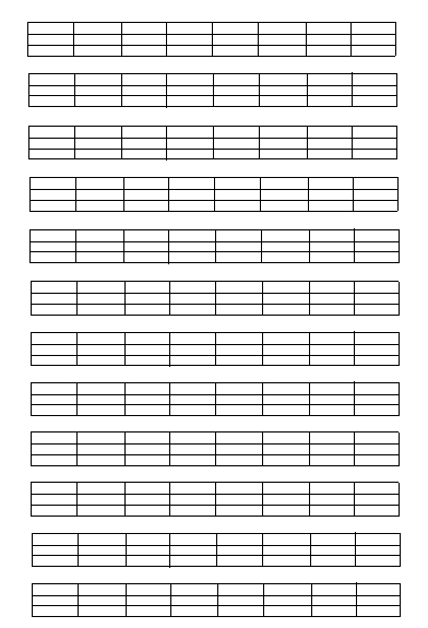 18页打包！汉语拼音空白表格，四线三格模板，电子版PDF可打印【超高质量】