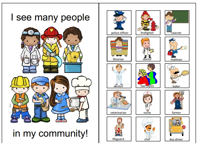 49页打包！【职业类】安静书素材，英语启蒙系列，电子版PDF打印【超高质量】