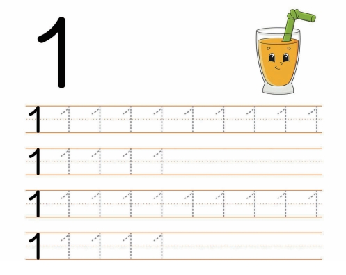 10页打包！数字1-10书写练习_2  亲子数字书写练习材料 幼儿园数学启蒙教材 ，电子版PDF可打印【超高质量】