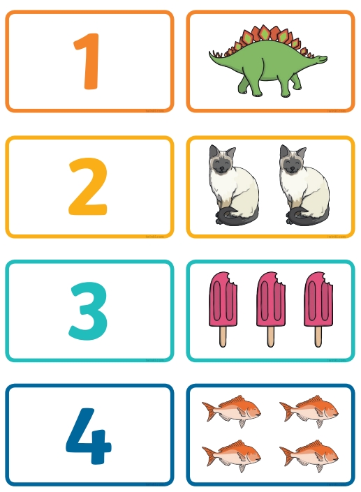 5页打包！1—20数字闪卡，数学启蒙识数计数数感培养，电子版PDF可打印【超高质量】