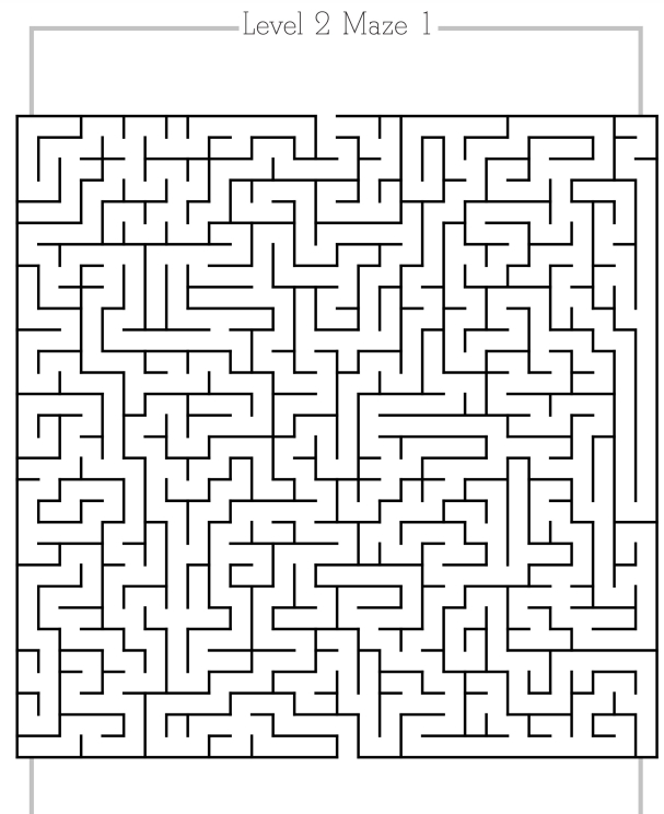 12页打包！高难度复杂迷宫，  复杂迷宫 亲子游戏，电子版PDF可打印【超高质量】