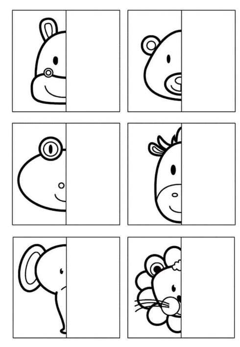 10页打包！对称绘制图画的另外一半 ，电子版PDF打印【超高质量】