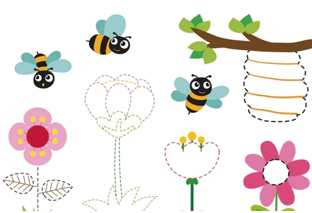 19页打包！图形曲线绘制练习图集  亲子控笔描红线条图形认知游戏，电子版PDF可打印【超高质量】