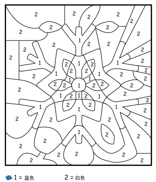 6页打包！六幅关于冬季的数字填色画  ，电子版PDF可打印【超高质量】
