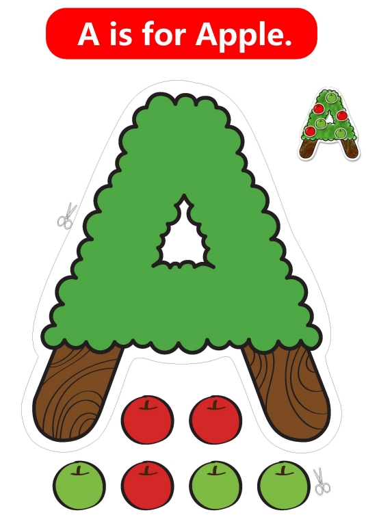 28页打包！26个大写卡通字母，电子版PDF可打印【超高质量】