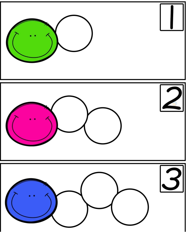 27页打包！毛毛虫数字综合1-10 ,数学启蒙识数计数，电子版PDF可打印【超高质量】