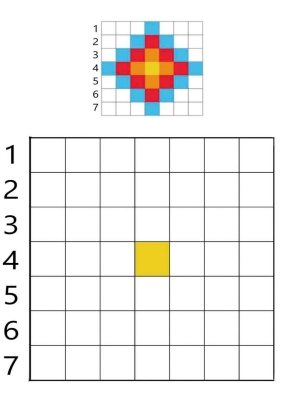 26页打包！按照示范在单元格内填上颜色 ，电子版PDF打印【超高质量】
