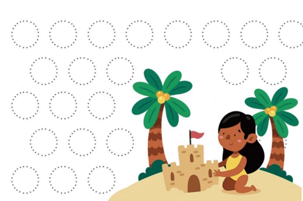 12页打包！图形曲线绘制练习图册1 亲子控笔描红线条图形认知游戏，电子版PDF可打印【超高质量】