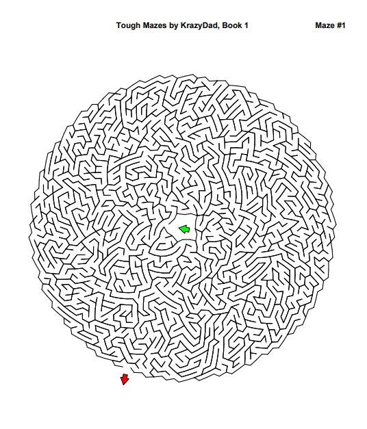 1000页打包！Tough Mazes (Ages 9-12+)，复杂迷宫 亲子游戏 家庭迷宫游戏，电子版PDF可打印【超高质量】