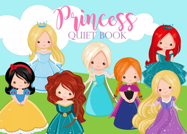 13页打包！Princess-Quiet-Book  亲子安静书游戏教材，电子版PDF可打印【超高质量】