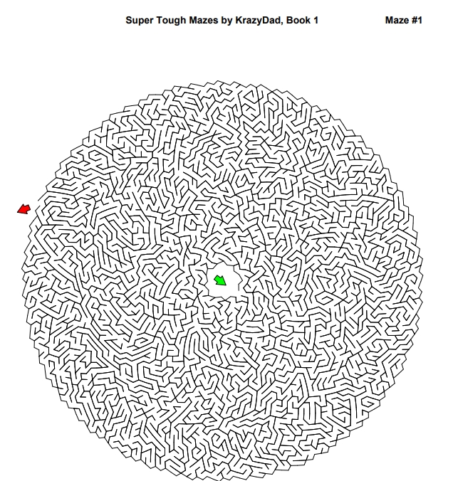 1000页打包！Super Tough Mazes (For robots of all ages)， 复杂迷宫 亲子游戏，电子版PDF可打印【超高质量】